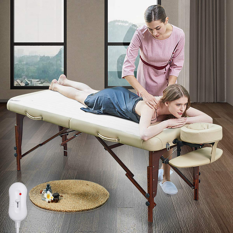 Giantex Standard Massage Table Warmer, Spa Table Heating Pad with Three Heat Settings