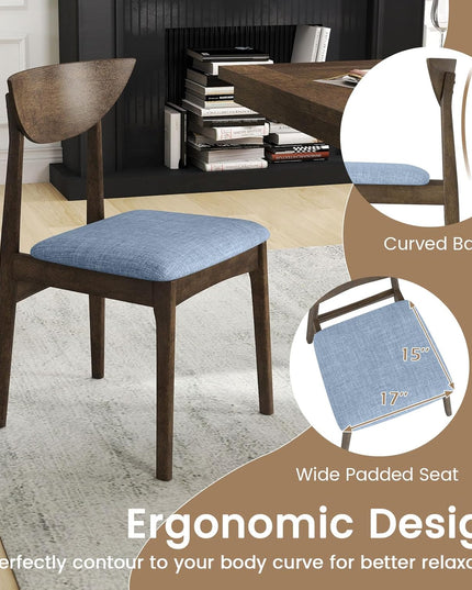 Giantex Wooden Dining Chairs Set for Dining Room Home