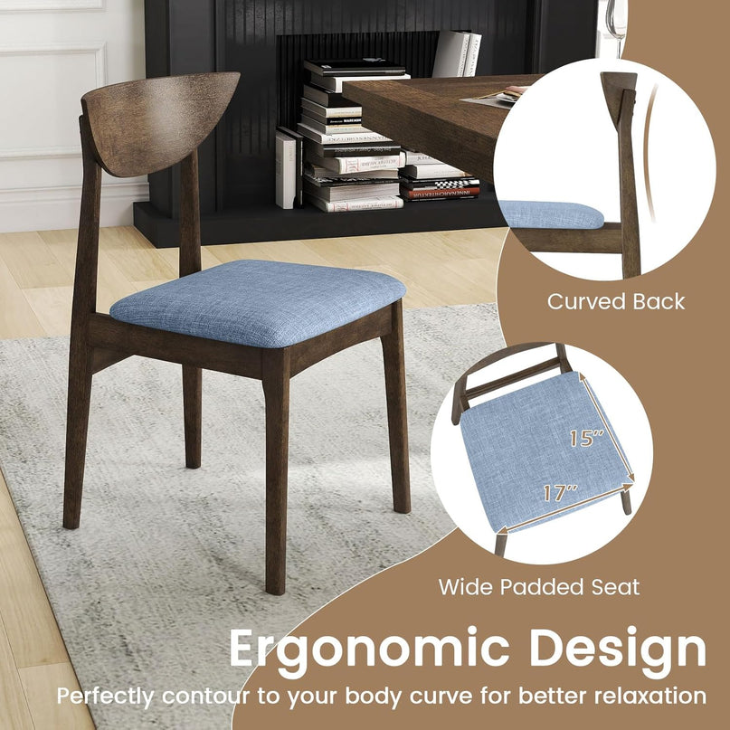 Giantex Wooden Dining Chairs Set for Dining Room Home