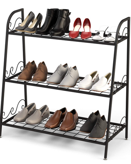 Giantex 3 Tier Metal Plant Stand, Indoor Outdoor Plant Shelf