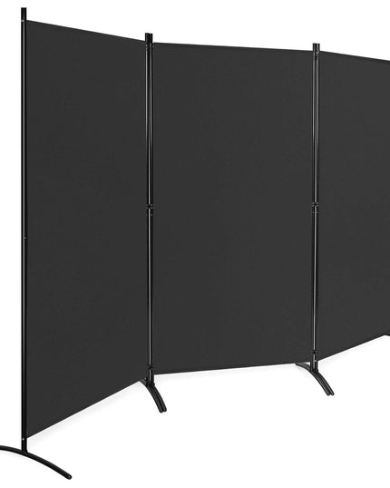 Giantex 6 Ft 3 Panel Room Divider, Folding Portable Privacy Screen w/ Durable Hinges Steel Base