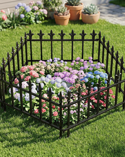 Giantex 5/10 Panels Decorative Metal Garden Fence