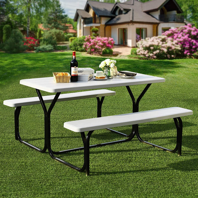 Giantex Picnic Table Bench Set for Outdoor Camping