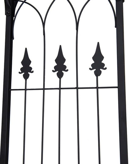 Giantex Metal Garden Arch, Wedding Arbor for Ceremony, Pergola Arbor Garden Trellis for Various Climbing Plant
