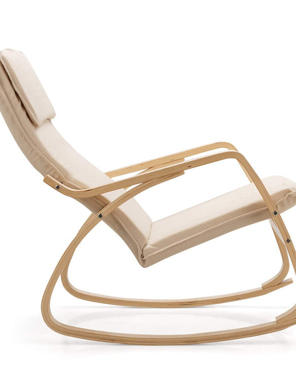 Giantex Stable Wooden Frame Relaxing Modern Leisure Armchair Suitable for Living Room, Bedroom, Balcony, Nursery Room