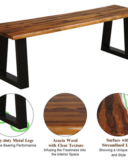 Giantex Wooden Dining Bench Seating