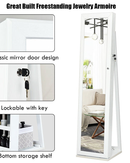 CHARMAID | Standing Jewelry Armoire - Giantexus