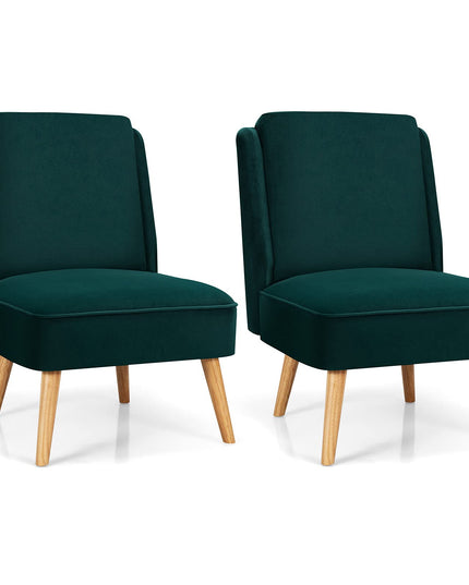 Giantex Comfy Single Sofa Chair w/Rubber Wood Legs