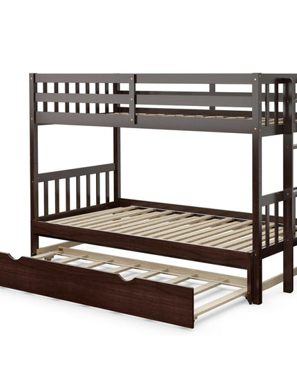 Twin Over Pull-Out Bunk Bed with Trundle