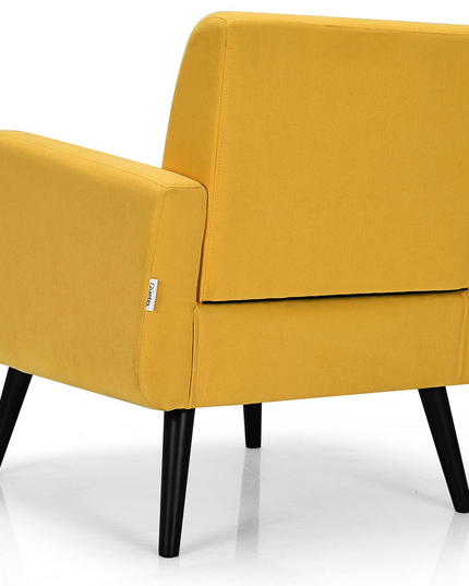 Set of 2 Modern Upholstered Accent Chairs - Giantex