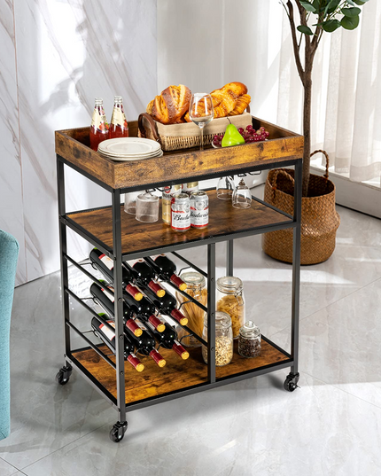 Giantex Island Cart, Rolling Kitchen Trolley