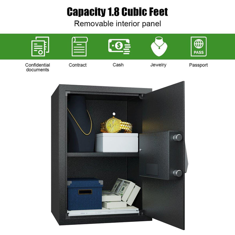 Large Digital Electronic Safe Box Keypad Lock Security - Giantexus