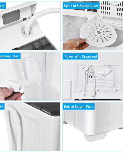 Compact Washing Machine for Apartment, Dorm and RV