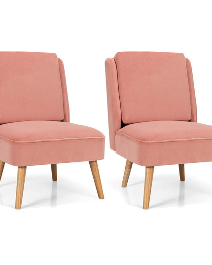 Giantex Comfy Single Sofa Chair w/Rubber Wood Legs