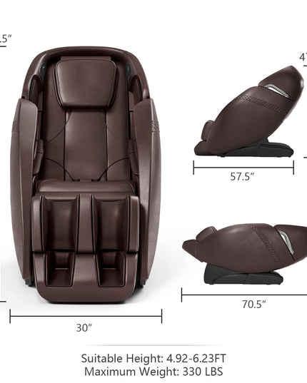 Giantex SL Track Massage Recliner Zero Gravity W/Negative Ion Generator