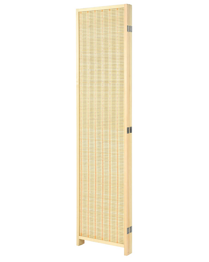 Giantex 4 Panel 6 Ft Tall Bamboo Room Divider, Folding Privacy Screen, Natural - Giantexus