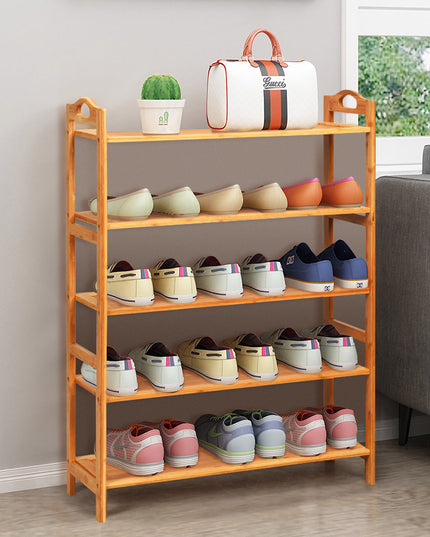 Bamboo Shoe Rack 5 Tier, Freestanding Shoe Rack - Giantexus