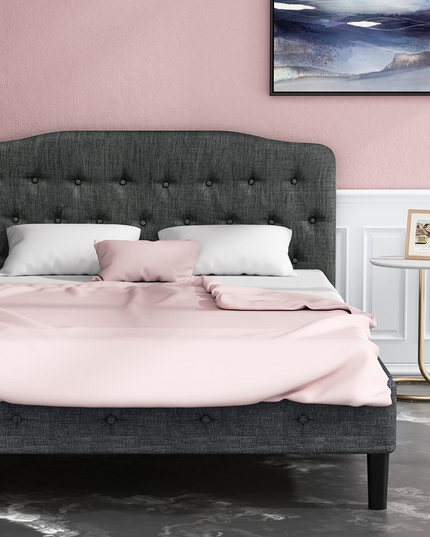 Giantex Upholstered Headboard, Button Tufted Headboard, Queen Size