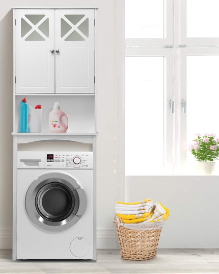 Over-The-Toilet Bathroom Space Saver with Adjustable Shelf