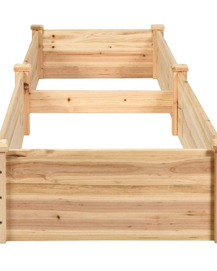Raised Garden Bed Wood Planter Box, ( 97" x 25" x 10" )