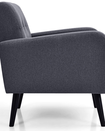 Set of 2 Modern Upholstered Accent Chairs - Giantex