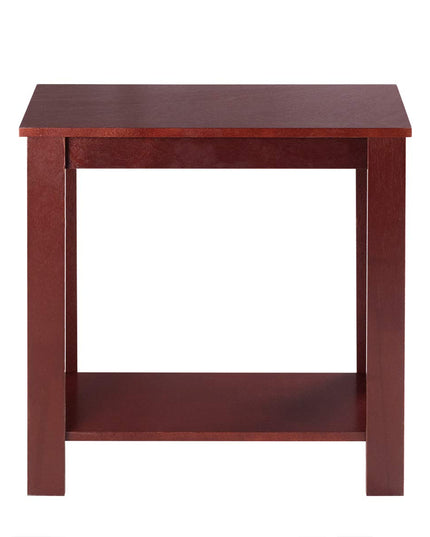 Giantex Chairside Table Nightstand W/Shelf Telephone Table Coffee Bedside Sofa Table