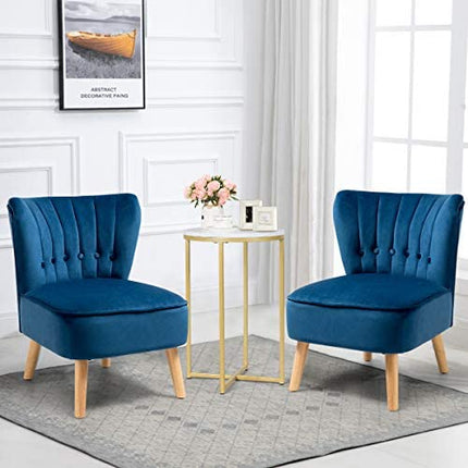 Giantex Small Upholstered Leisure Sofa Chair w/Wood Legs