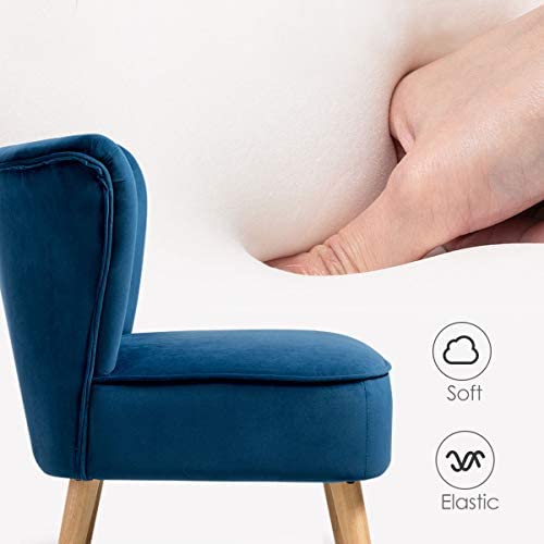Giantex Small Upholstered Leisure Sofa Chair w/Wood Legs