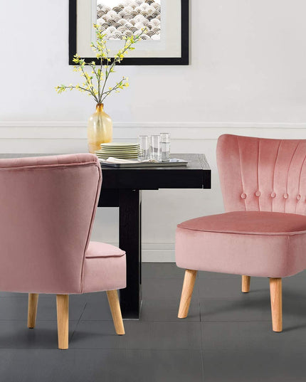 Giantex Small Upholstered Leisure Sofa Chair w/Wood Legs