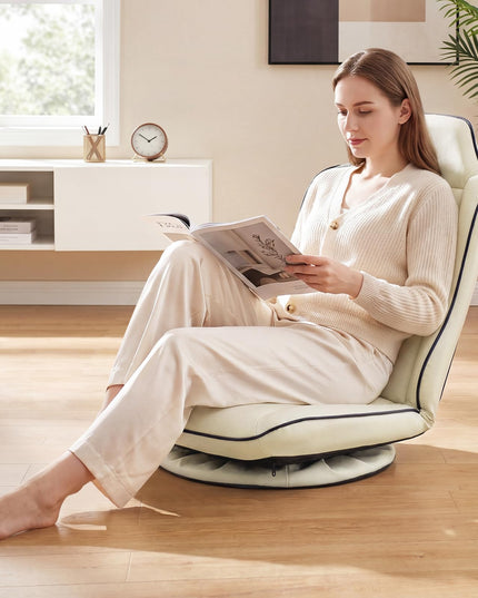 Giantex 360° Swivel Floor Gaming Chair with 5-Level Adjustable Backrest