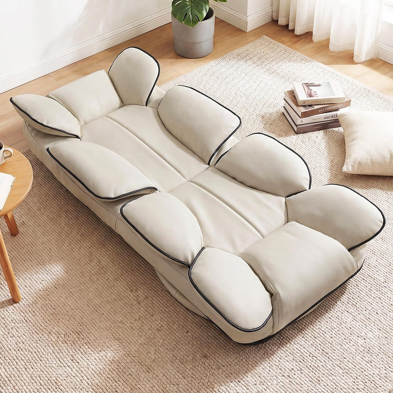 Giantex 360° Swivel Floor Gaming Chair with 6-Position Adjustable Backrest & Sponge Filling