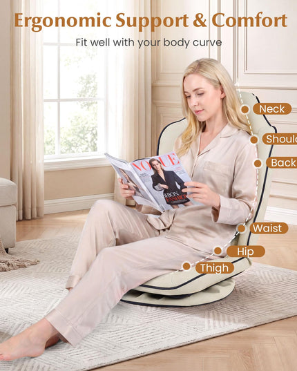 Giantex 360° Swivel Floor Gaming Chair with 5-Level Adjustable Backrest