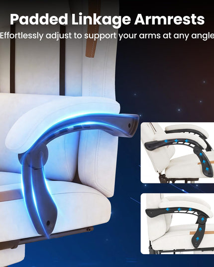 Giantex Ergonomic Video Game Chair w/Footrest Lumbar Support Headrest