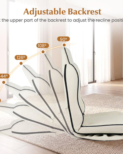 Giantex 360° Swivel Floor Gaming Chair with 5-Level Adjustable Backrest