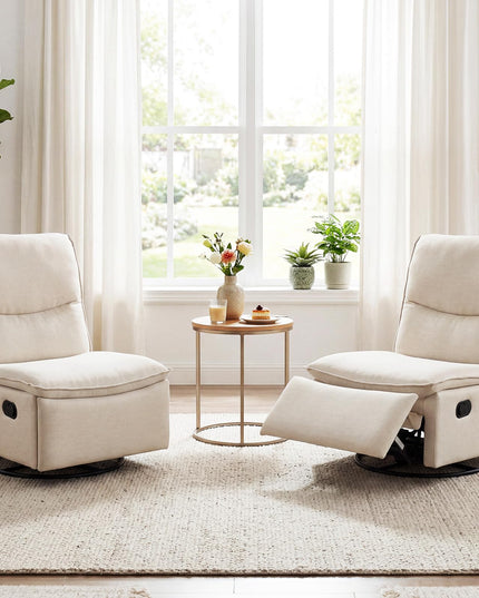Giantex Swivel Rocking Recliner 360° Reclining Rocker Chair with Adjustable Cushioned Back
