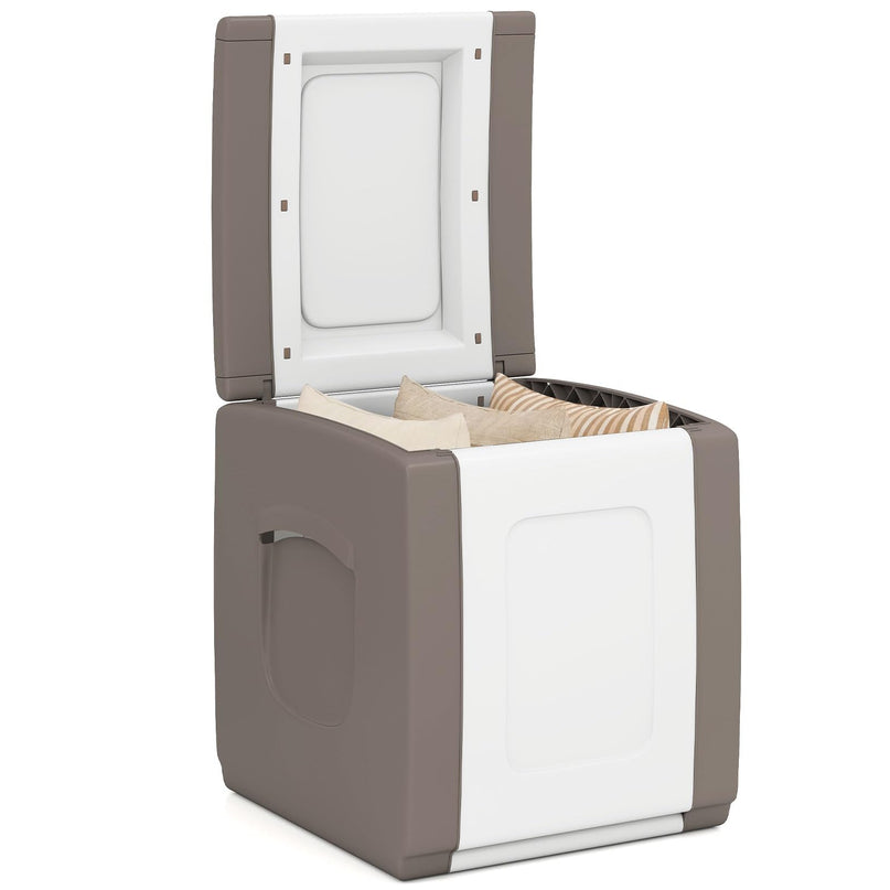 Giantex Outdoor Deck Box 27 Gallon Patio Container with Lockable Lid