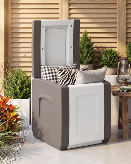 Giantex Outdoor Deck Box 27 Gallon Patio Container with Lockable Lid