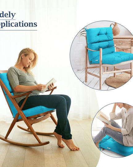 Giantex 4.5 Tufted Outdoor Patio Chair Cushion with 4 String Ties one and two pack