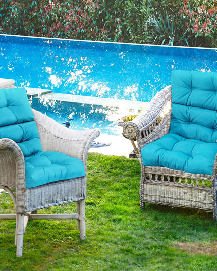 Giantex 4.5 Tufted Outdoor Patio Chair Cushion with 4 String Ties one and two pack