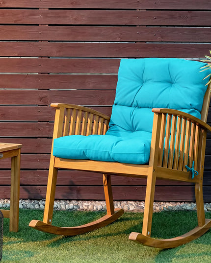 Giantex 4.5 Tufted Outdoor Patio Chair Cushion with 4 String Ties one and two pack