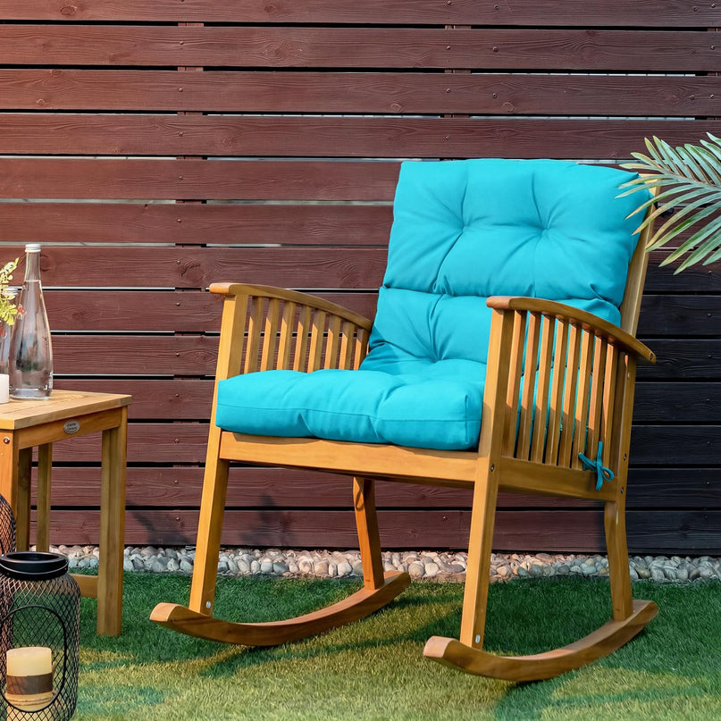 Giantex 4.5 Tufted Outdoor Patio Chair Cushion with 4 String Ties one and two pack