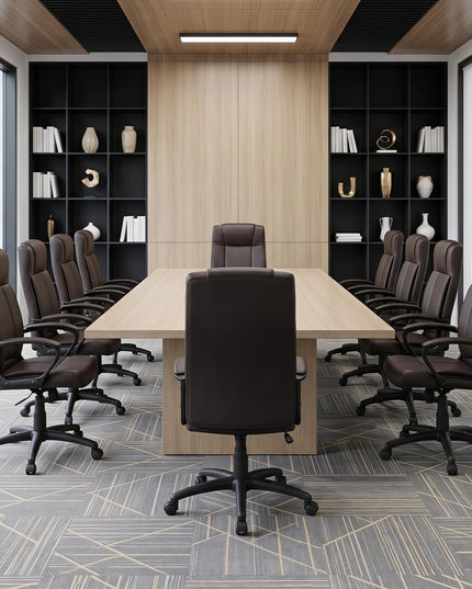 Giantex Faux Leather Office Chair Computer Desk Chair with Rocking Function