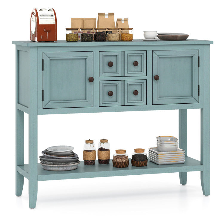 Buffet de salle à manger Giantex avec rangement, buffet en bois de 107 cm