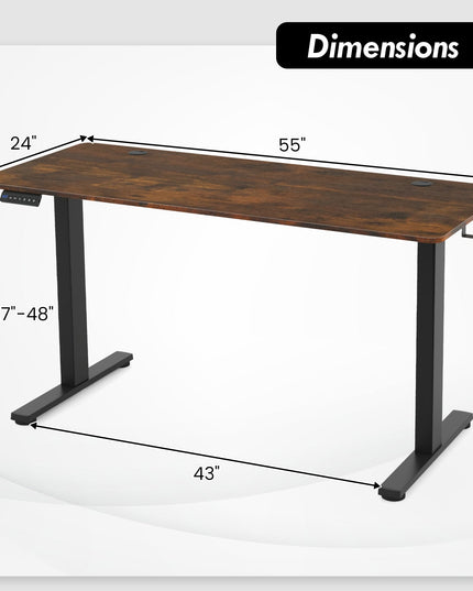 Giantex Electric Standing Desk, Height Adjustable Stand up Desk