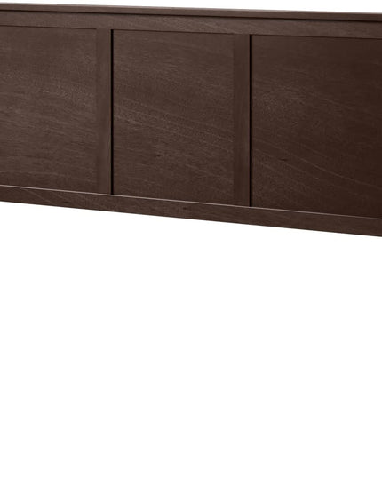 Giantex Wood Headboard, Flat Panel Headboard with Pre-drilled Holes for Height Adjustment