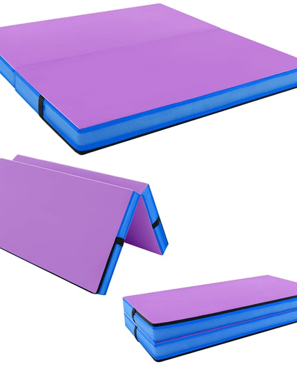 Tapis de gymnastique pliable Giantex 4' x 4' avec poignées de transport pour enfants et cheerleading
