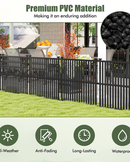 Giantex Air Conditioner Fence 2/4 Panels - 45''W x 45''H Outdoor Fence Privacy Screen with Metal Stakes
