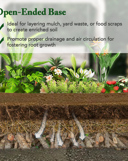 Giantex Raised Garden Bed, 65” x 32” x 24” Oval Metal Planter Box