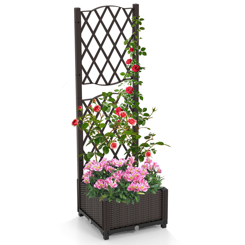 Giantex Raised Garden Bed with Trellis