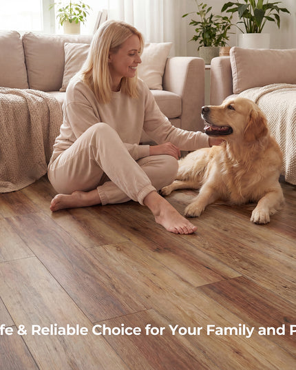 Giantex 24/48-Pack Vinyl Flooring Planks 36" x 6" 36/72 Sq.Ft